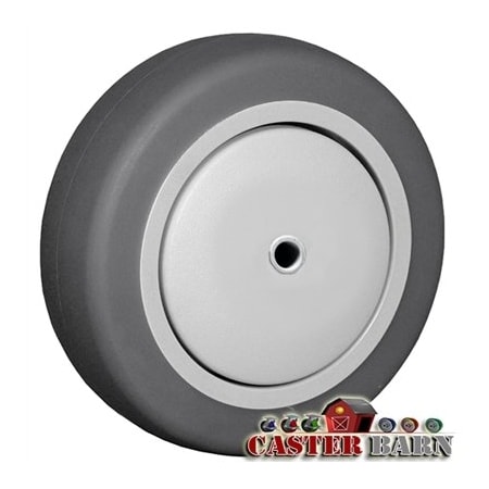 Casterhq 5"x1-1/4" Gray Thermo Rubber (Non Marking) Wheel, 300 LBS Capacity CB-GTR514